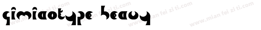 QIMIAOTYPE HEAVY字体转换